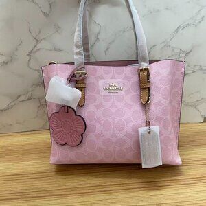 COACH Mollie Tote Bag 25 In Signature Powder Pink